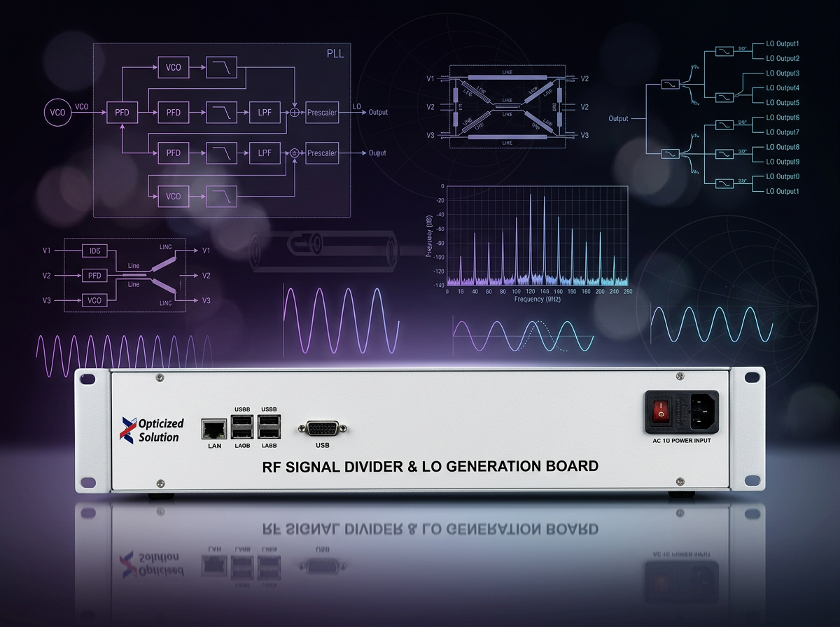 RF Signal Divider and LO Generation System